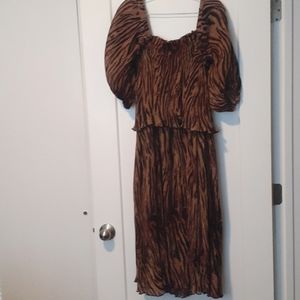GANNI tiger tent dress sz 12